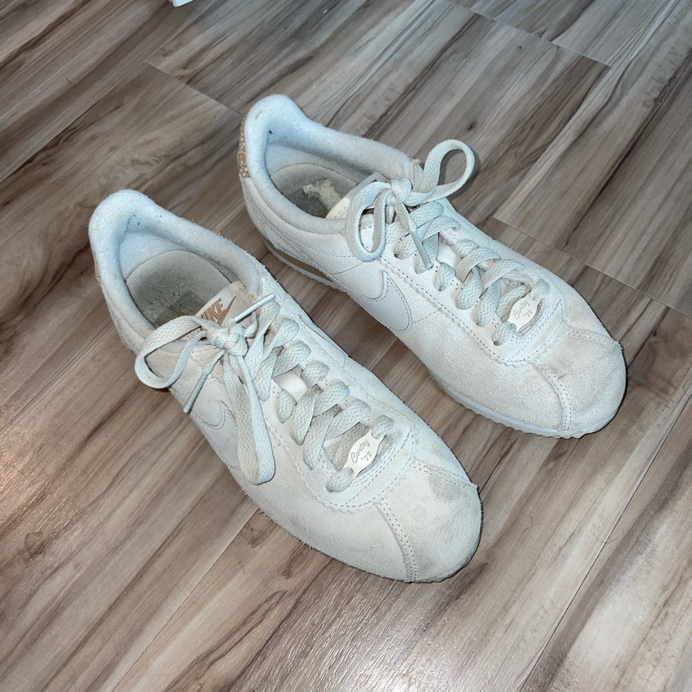 Nike Cortez Cream Suede Sneakers